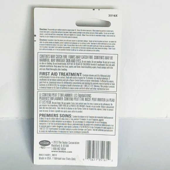 Testors Cement Glue Tube For Plastic Model 5/8 Fl Oz 18Ml New Sealed - Picture 5 of 11